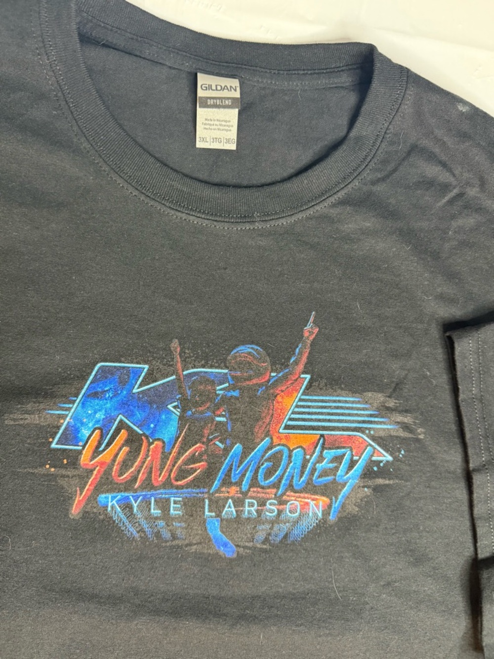 Kyle Larson Yung Money T Shirt Mens 3XL Black Racing NASCAR Graphic